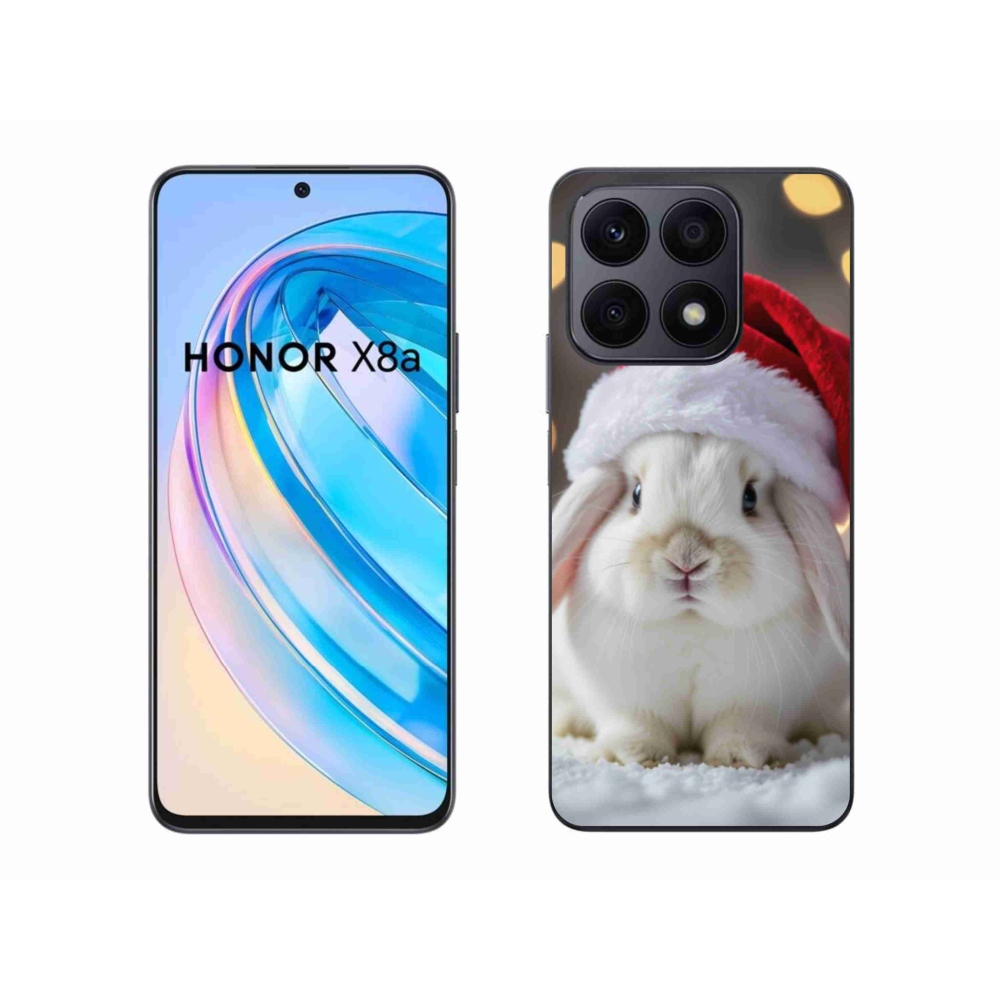 Gelový kryt mmCase na Honor X8a - vánoční králík