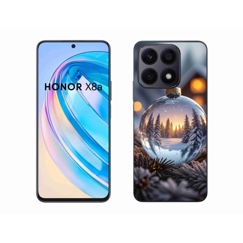 Gelový kryt mmCase na Honor X8a - vánoční ozdoba