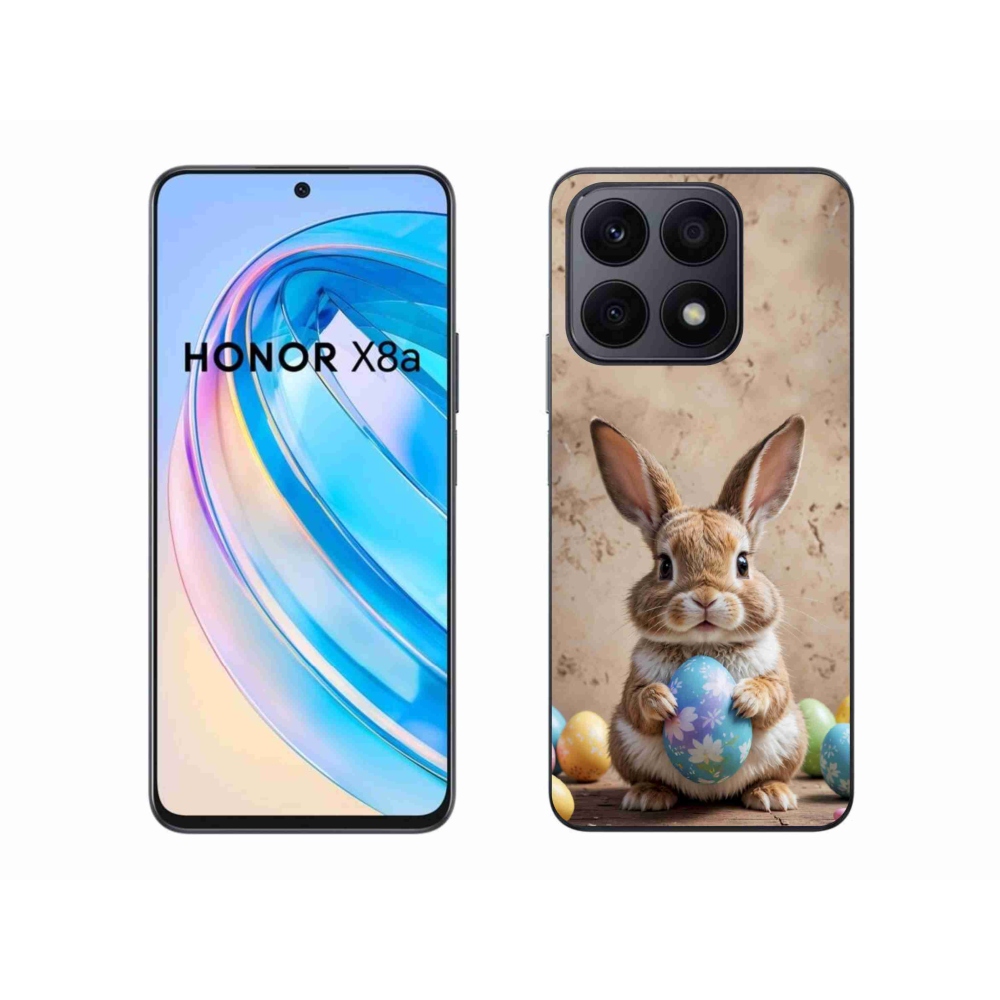 Gelový kryt mmCase na Honor X8a - velikonoční králíček