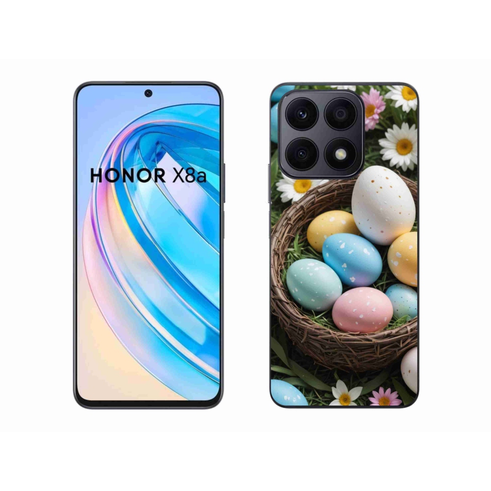 Gelový kryt mmCase na Honor X8a - velikonoční vajíčka 2