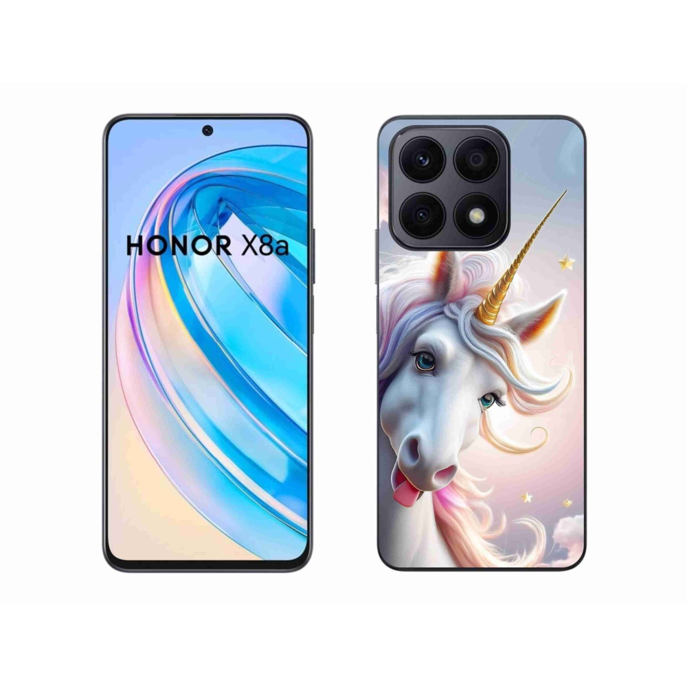 Gelový kryt mmCase na Honor X8a - veselý jednorožec