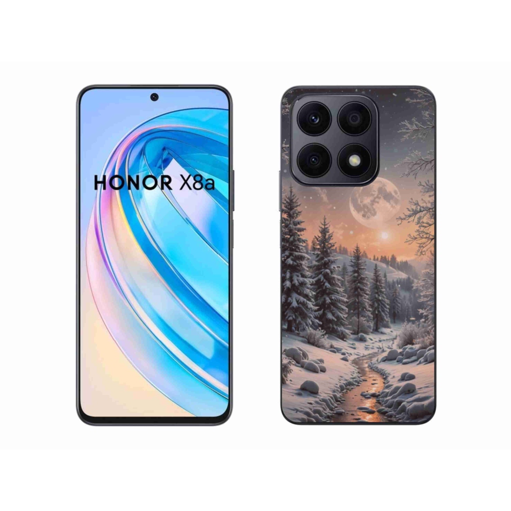 Gelový kryt mmCase na Honor X8a - zimní krajina 2