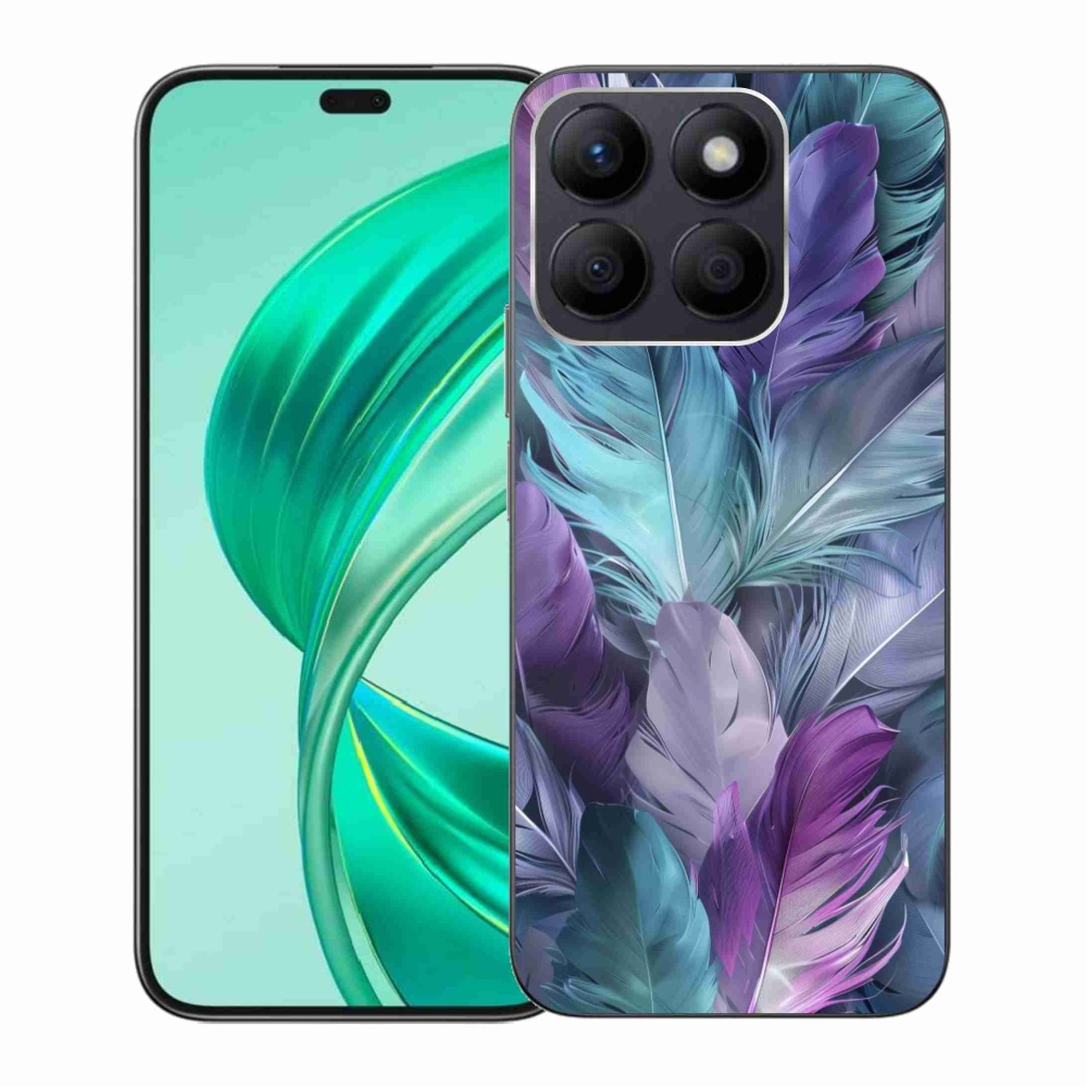 Gelový kryt mmCase na Honor X8b - barevné peří 2