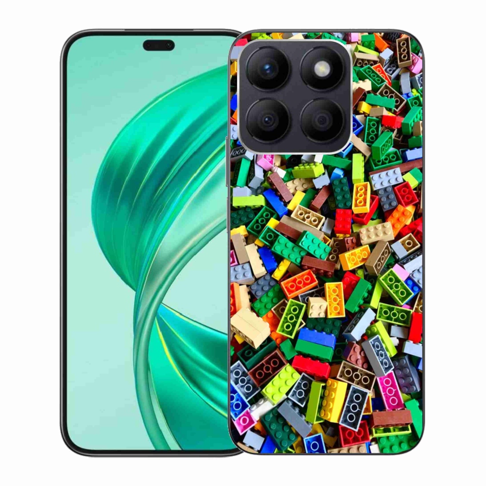 Gelový kryt mmCase na Honor X8b - barevné stavební kostky