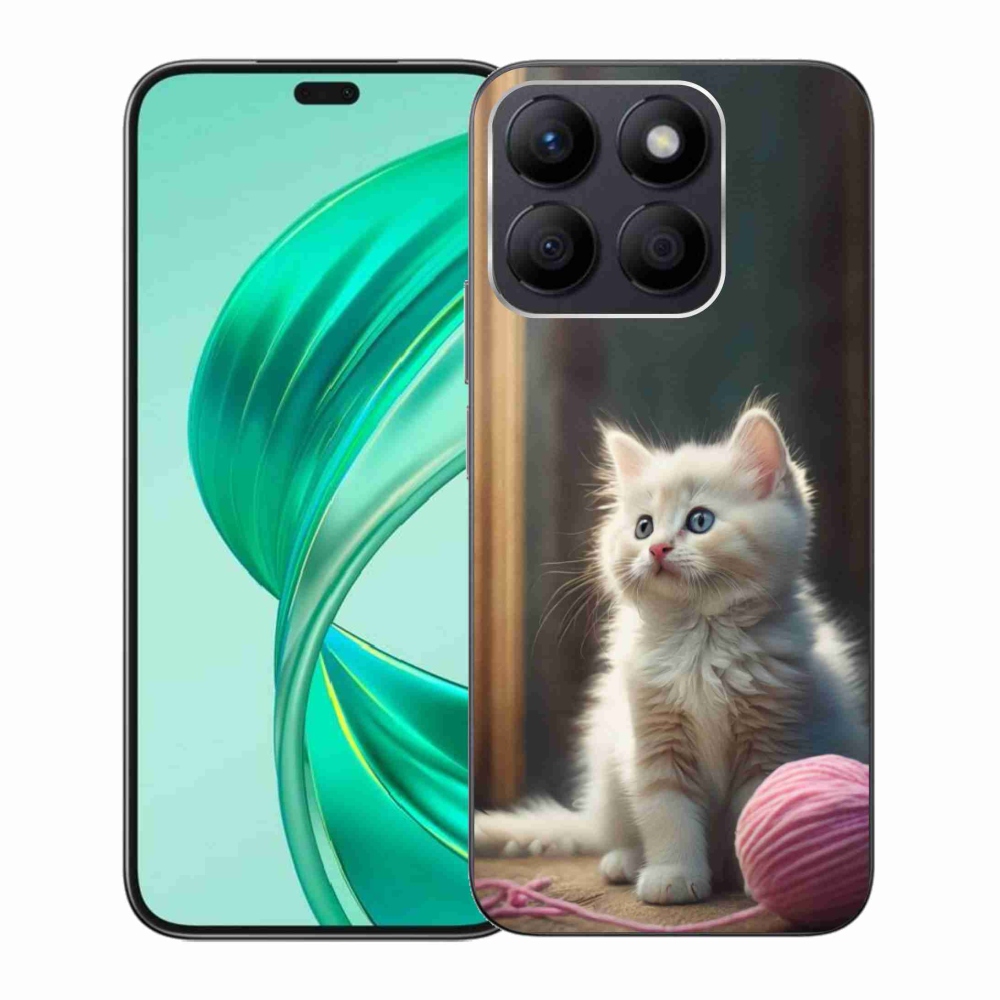 Gelový kryt mmCase na Honor X8b - bílé kotě 2