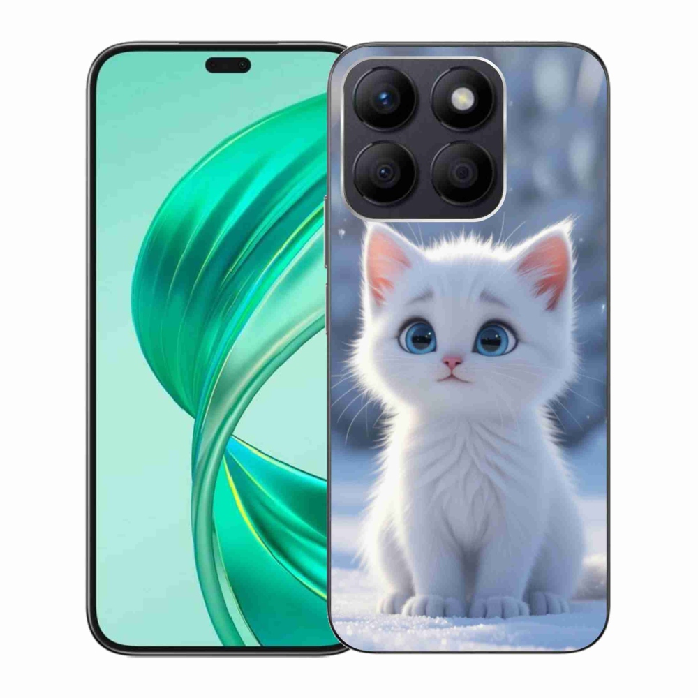 Gelový kryt mmCase na Honor X8b - bílé kotě 3