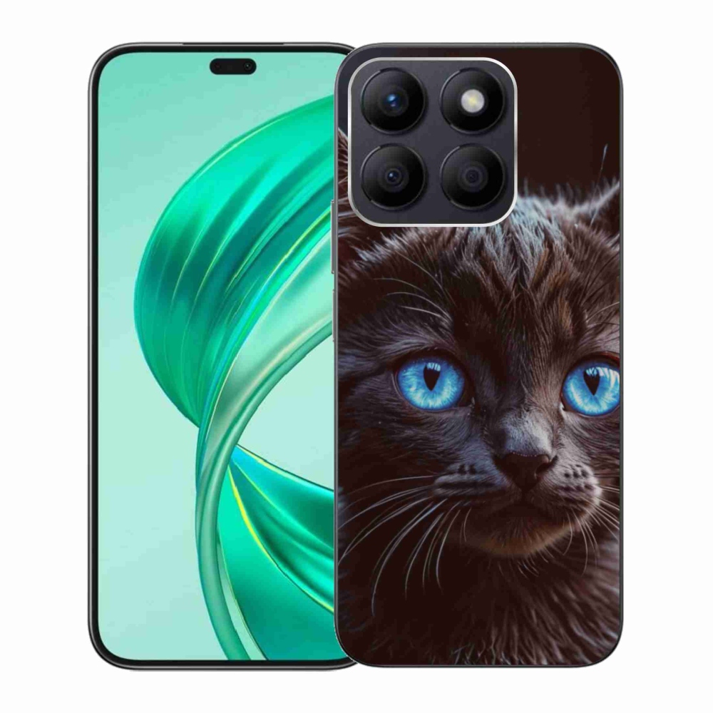 Gelový kryt mmCase na Honor X8b - černé kotě 2