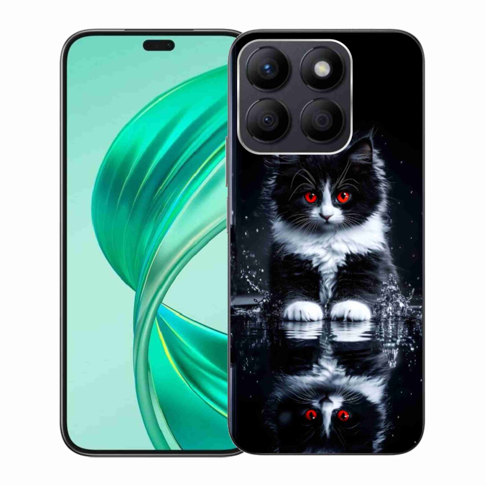 Gelový kryt mmCase na Honor X8b - černobílé kotě