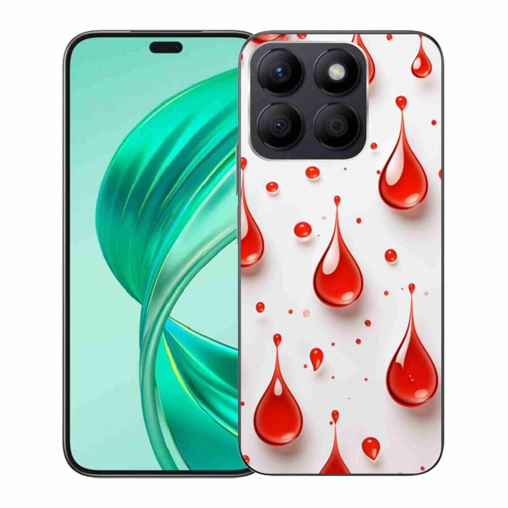 Gelový kryt mmCase na Honor X8b - červené kapky