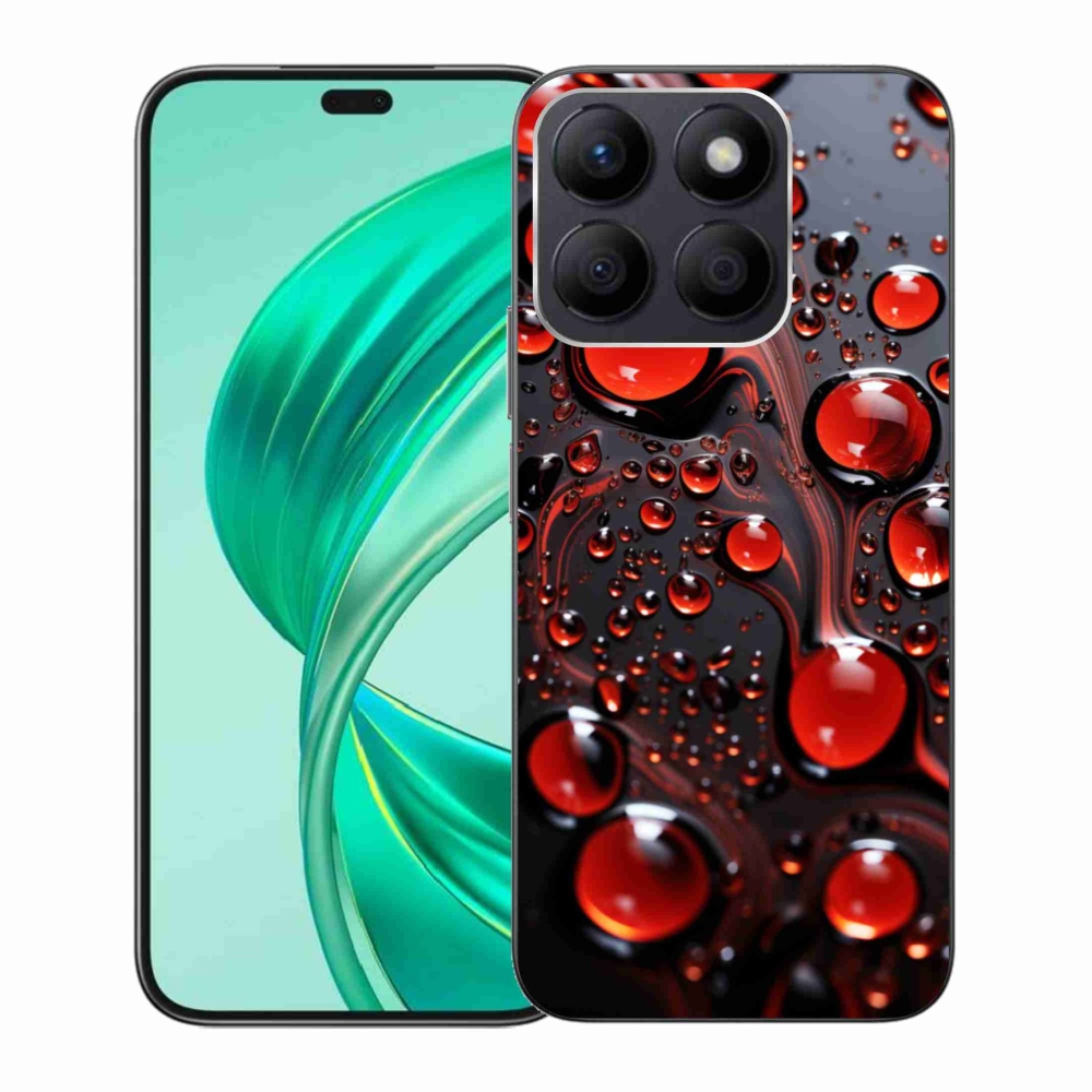 Gelový kryt mmCase na Honor X8b - červené kapky 2