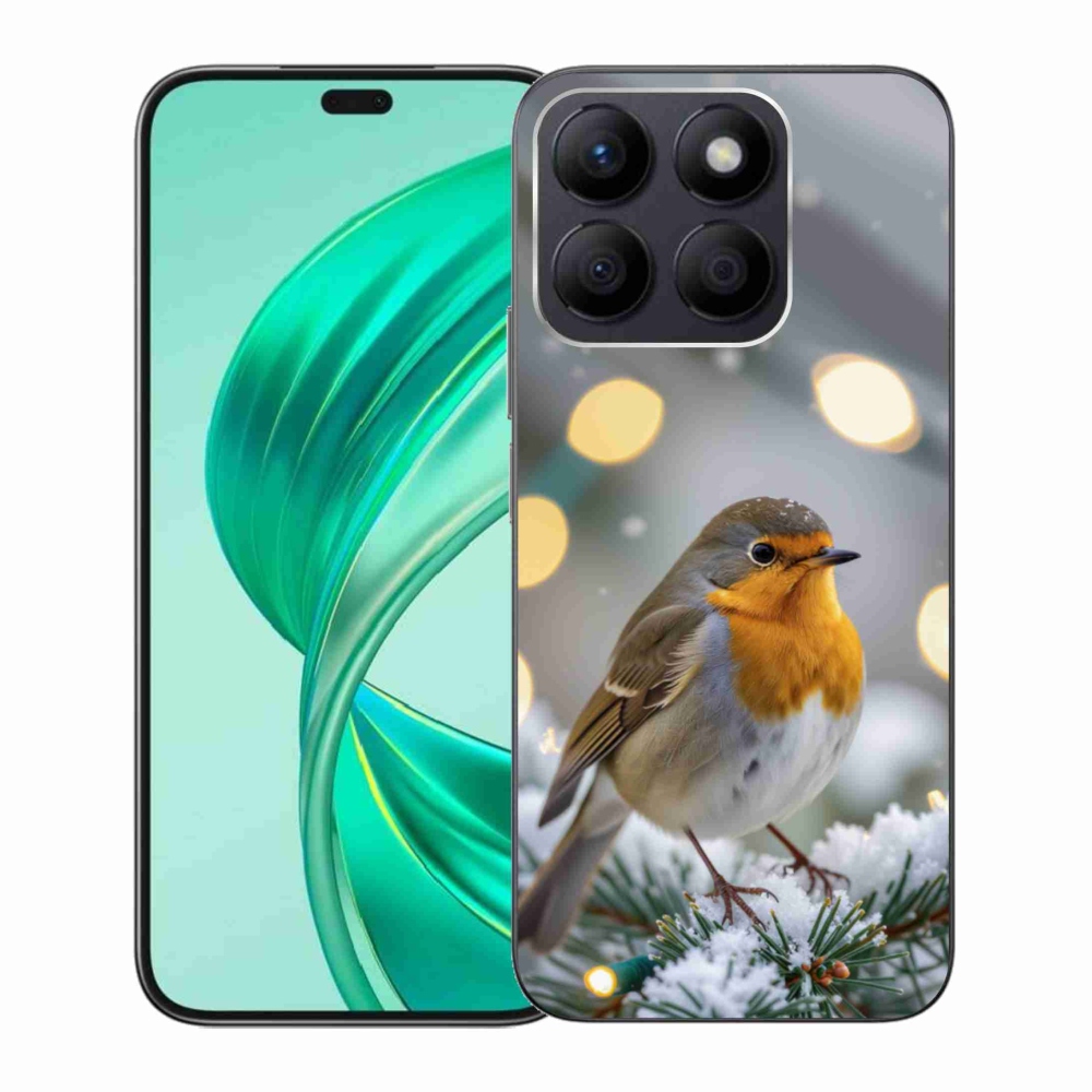 Gelový kryt mmCase na Honor X8b - červenka v zimě