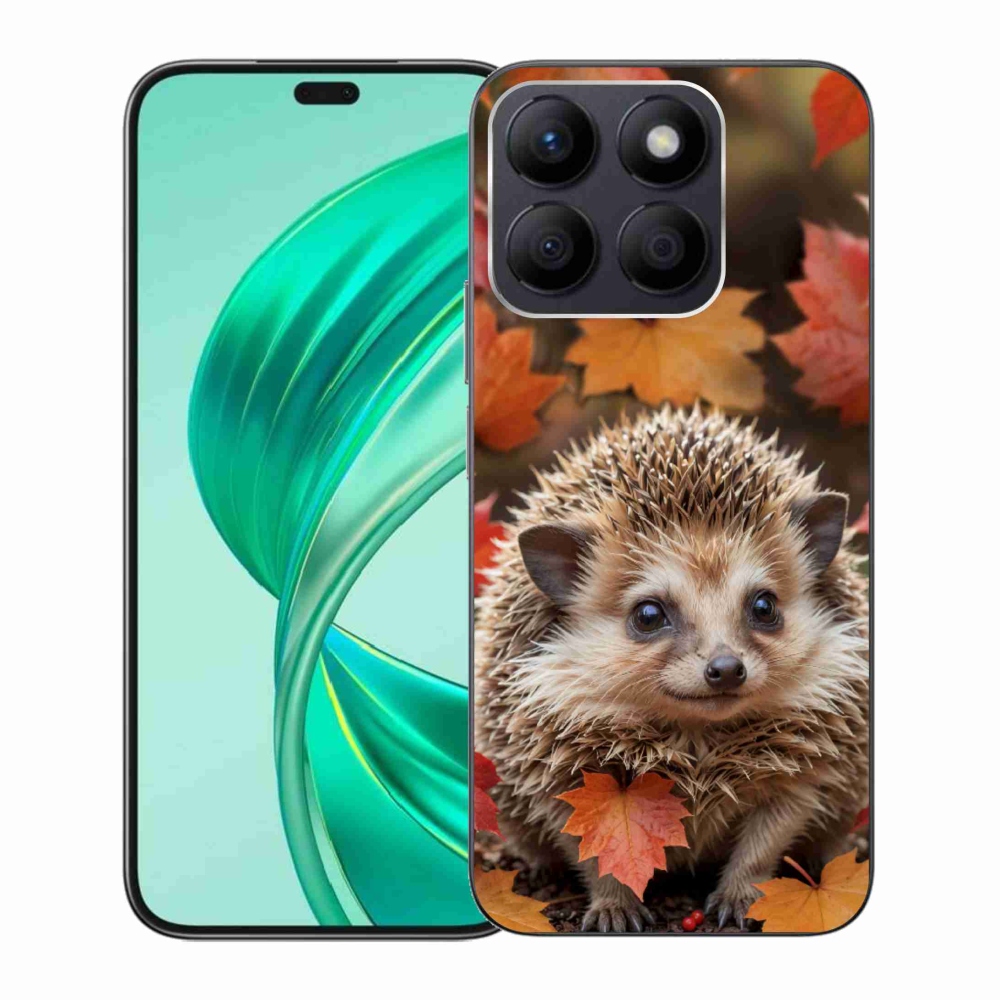 Gelový kryt mmCase na Honor X8b - ježek v listí