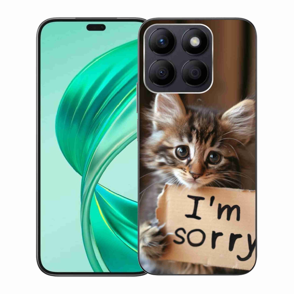 Gelový kryt mmCase na Honor X8b - kočíčí omluva