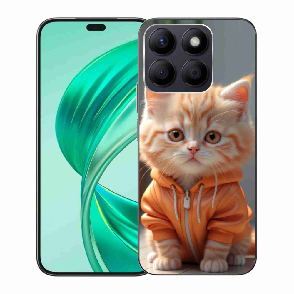 Gelový kryt mmCase na Honor X8b - kotě v mikině