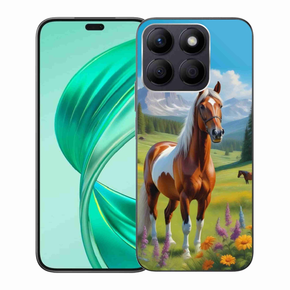 Gelový kryt mmCase na Honor X8b - kůň na louce