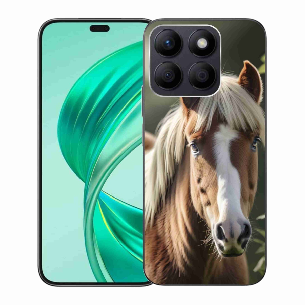 Gelový kryt mmCase na Honor X8b - kůň se světlou hřívou