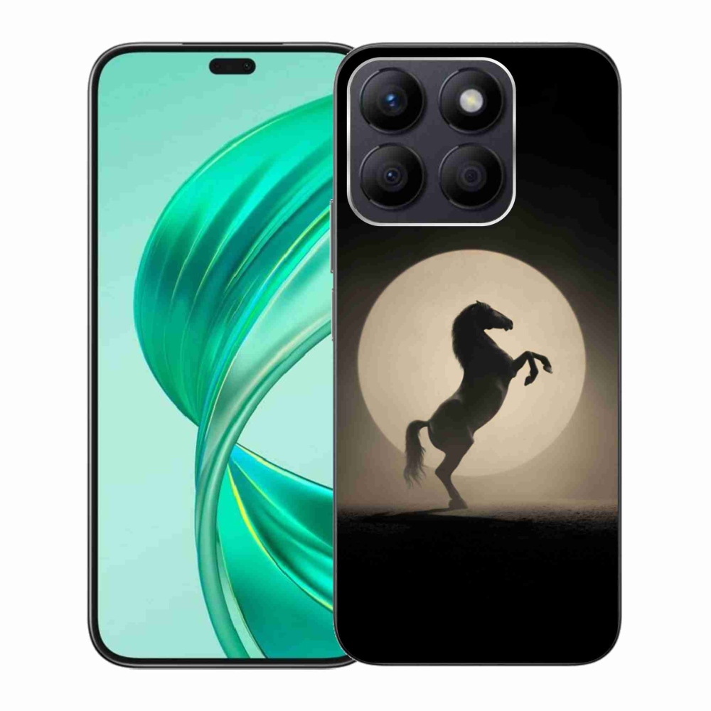 Gelový kryt mmCase na Honor X8b - kůň v siluetě
