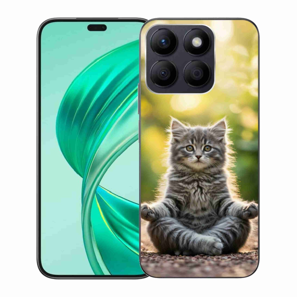 Gelový kryt mmCase na Honor X8b - meditující kotě