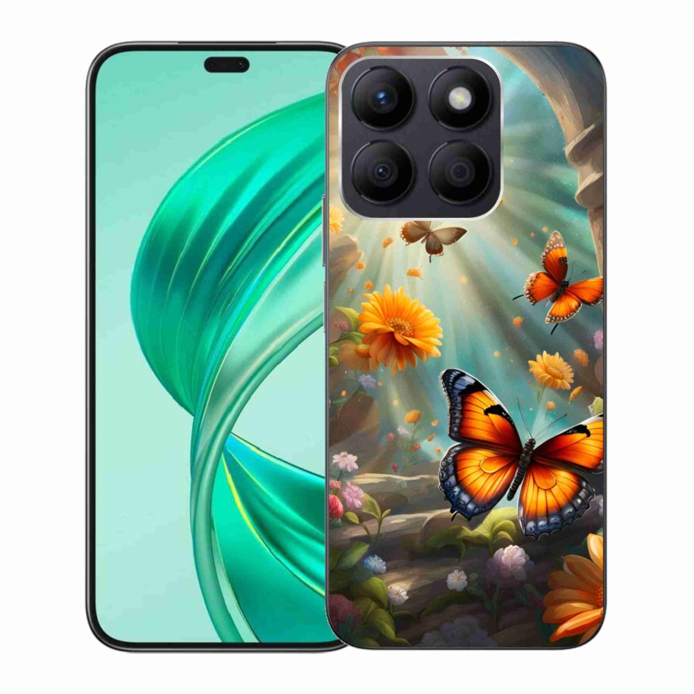 Gelový kryt mmCase na Honor X8b - motýlí zahrada 2