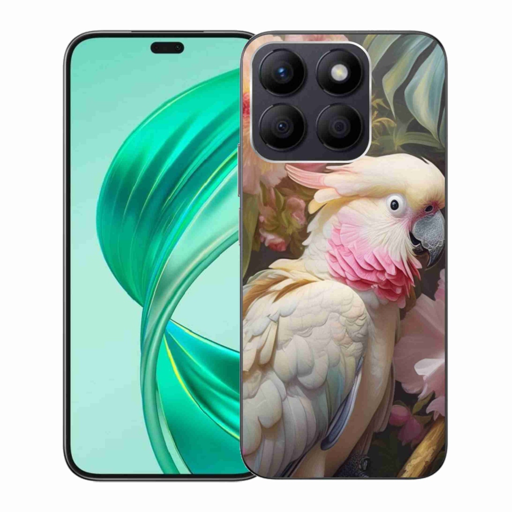 Gelový kryt mmCase na Honor X8b - papoušek kakadu růžový 2