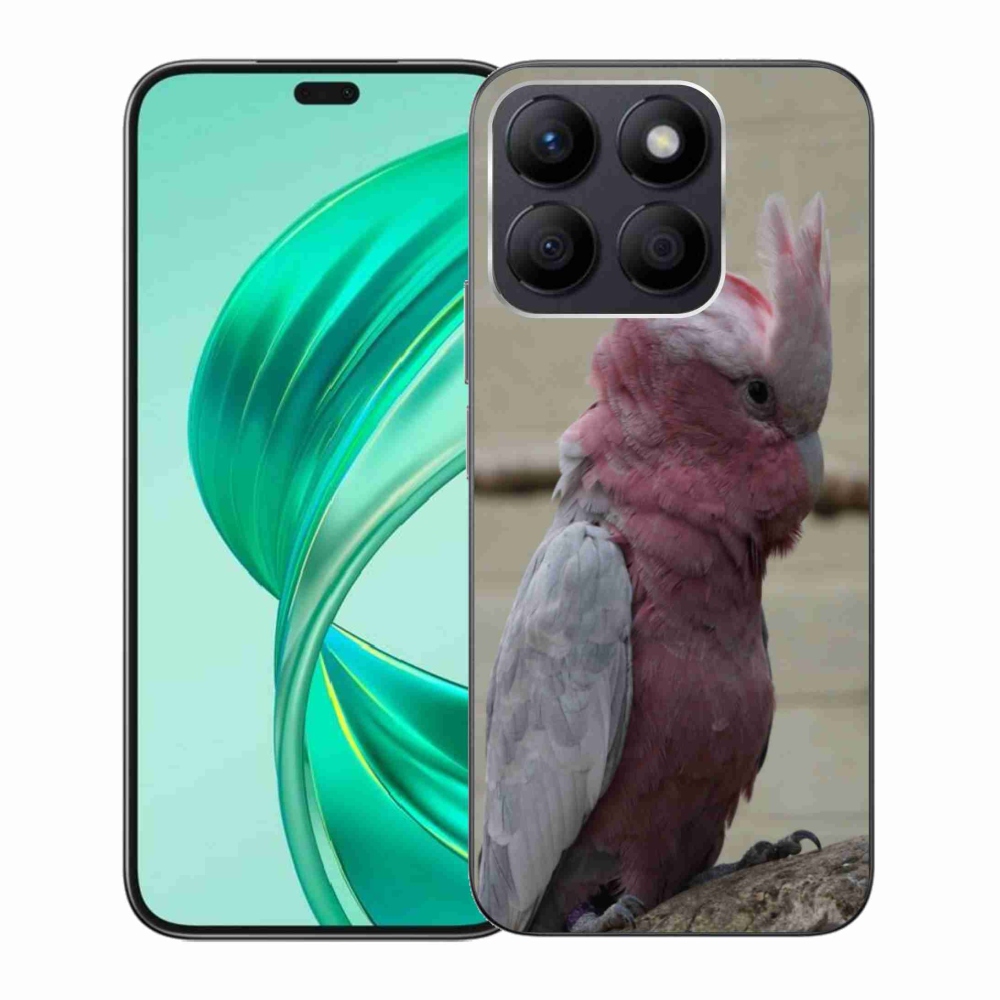 Gelový kryt mmCase na Honor X8b - papoušek kakadu růžový