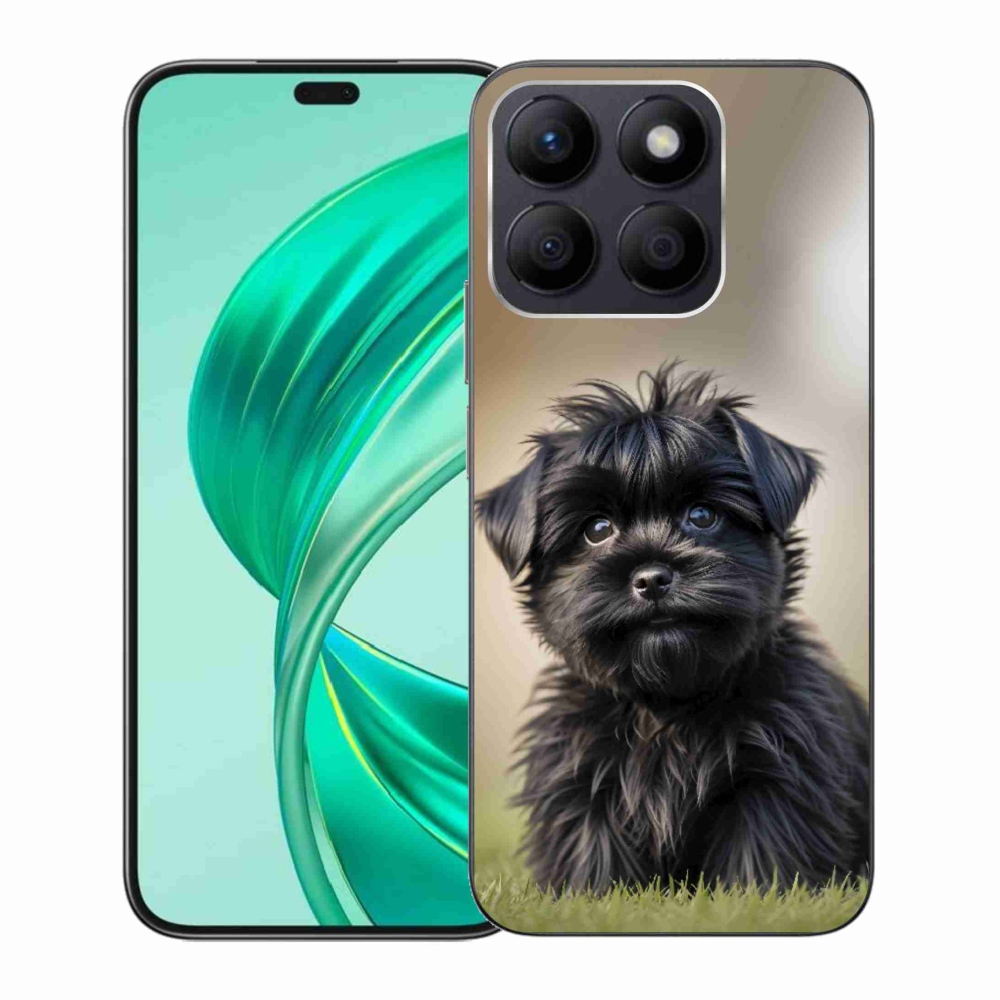 Gelový kryt mmCase na Honor X8b - roztomilý černý pejsek