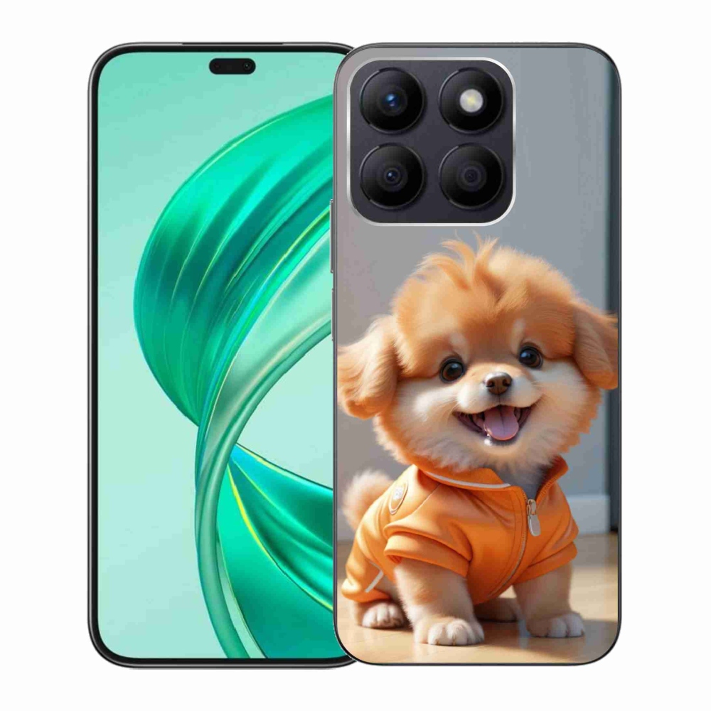 Gelový kryt mmCase na Honor X8b - roztomilý pomeranian v mikině