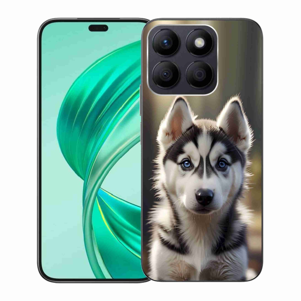 Gelový kryt mmCase na Honor X8b - roztomilý sibiřský husky