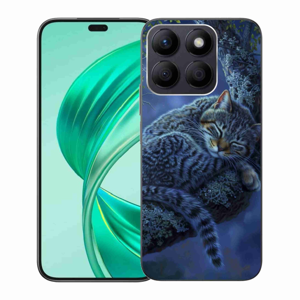 Gelový kryt mmCase na Honor X8b - spící kočka