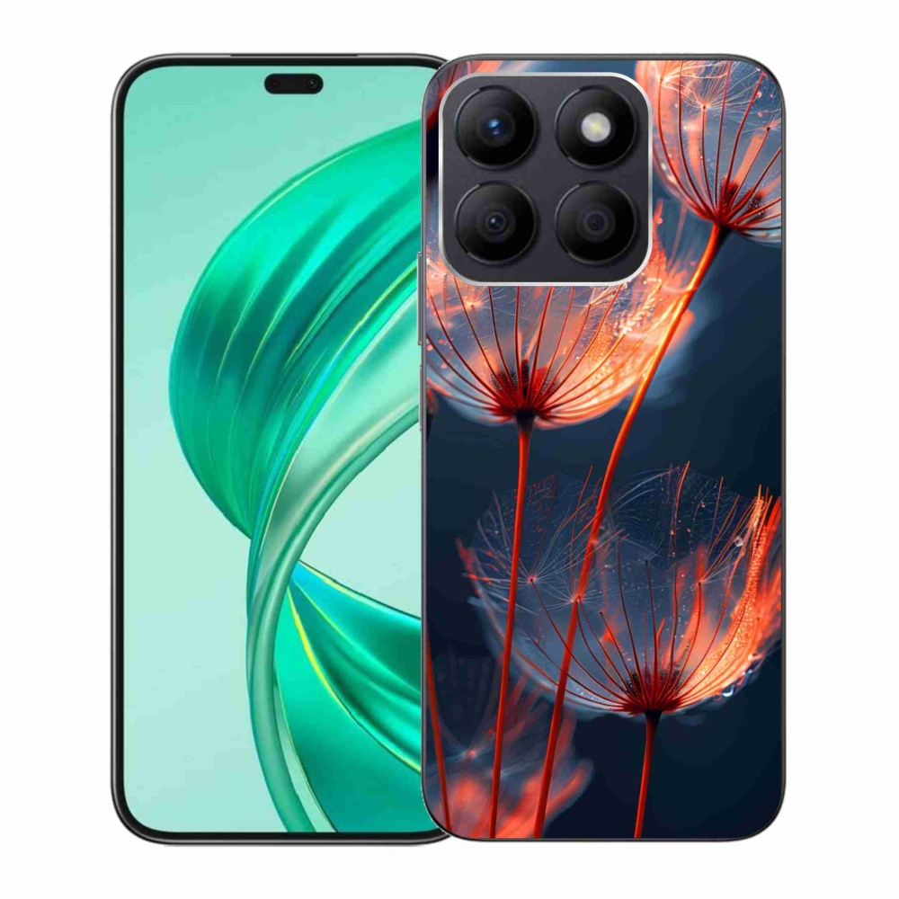 Gelový kryt mmCase na Honor X8b - světélkující chmýří