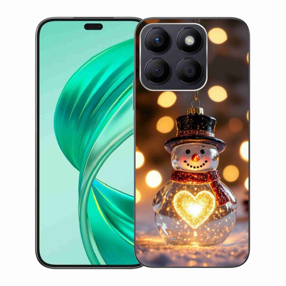 Gelový kryt mmCase na Honor X8b - svítící vánoční sněhulák