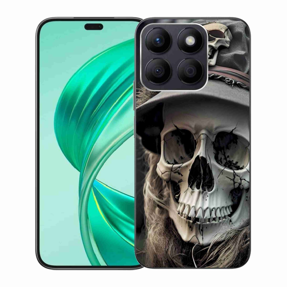 Gelový kryt mmCase na Honor X8b - temná lebka