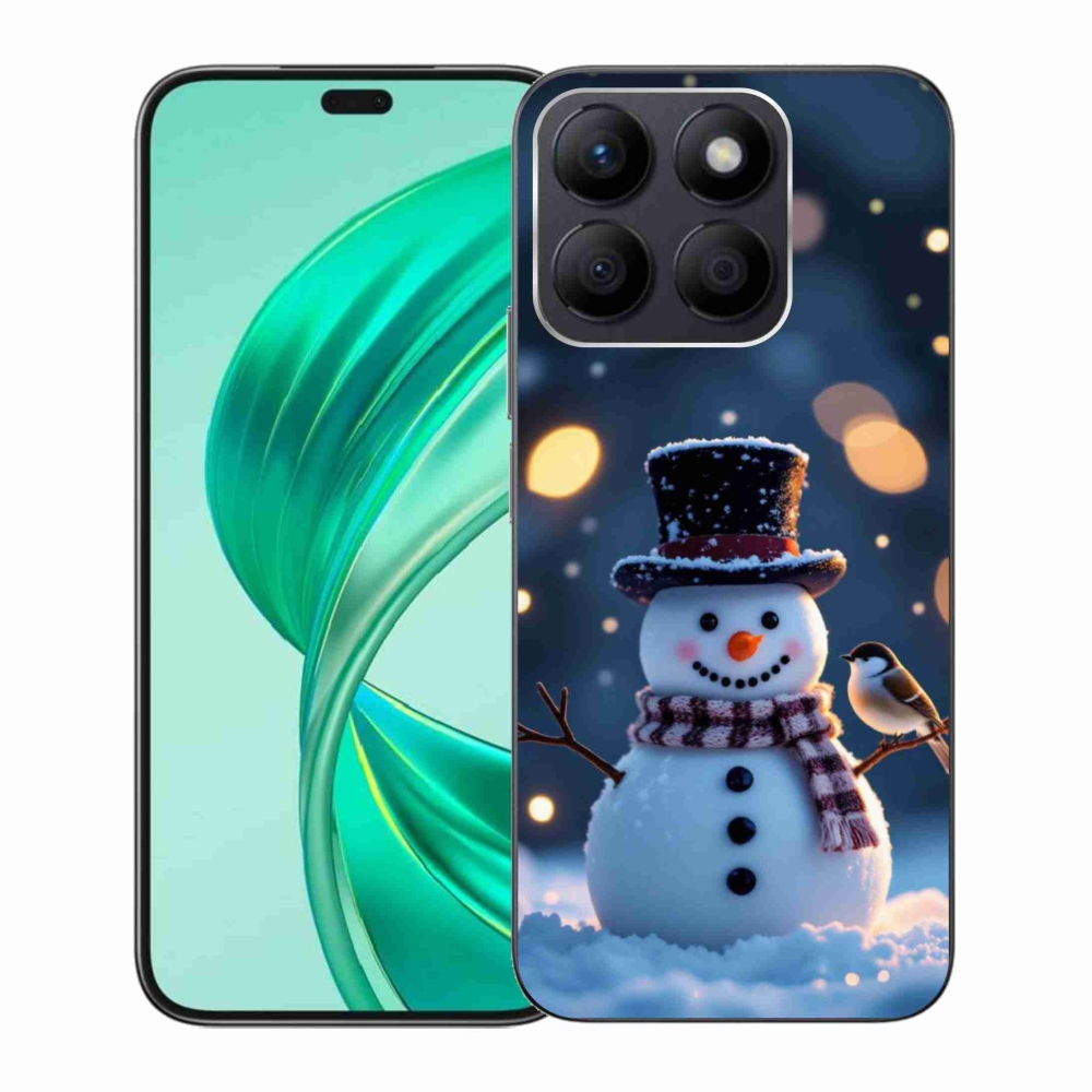 Gelový kryt mmCase na Honor X8b - vánoční sněhulák