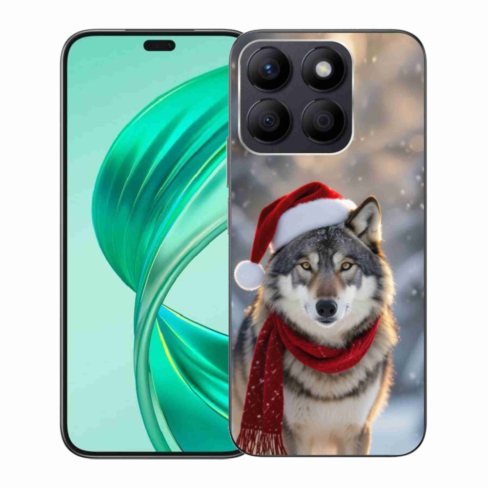 Gelový kryt mmCase na Honor X8b - vánoční vlk