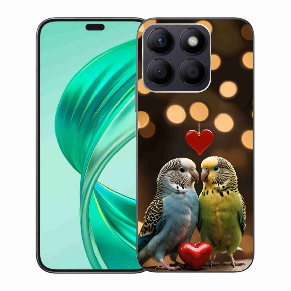 Gelový kryt mmCase na Honor X8b - zamilovaní papoušci