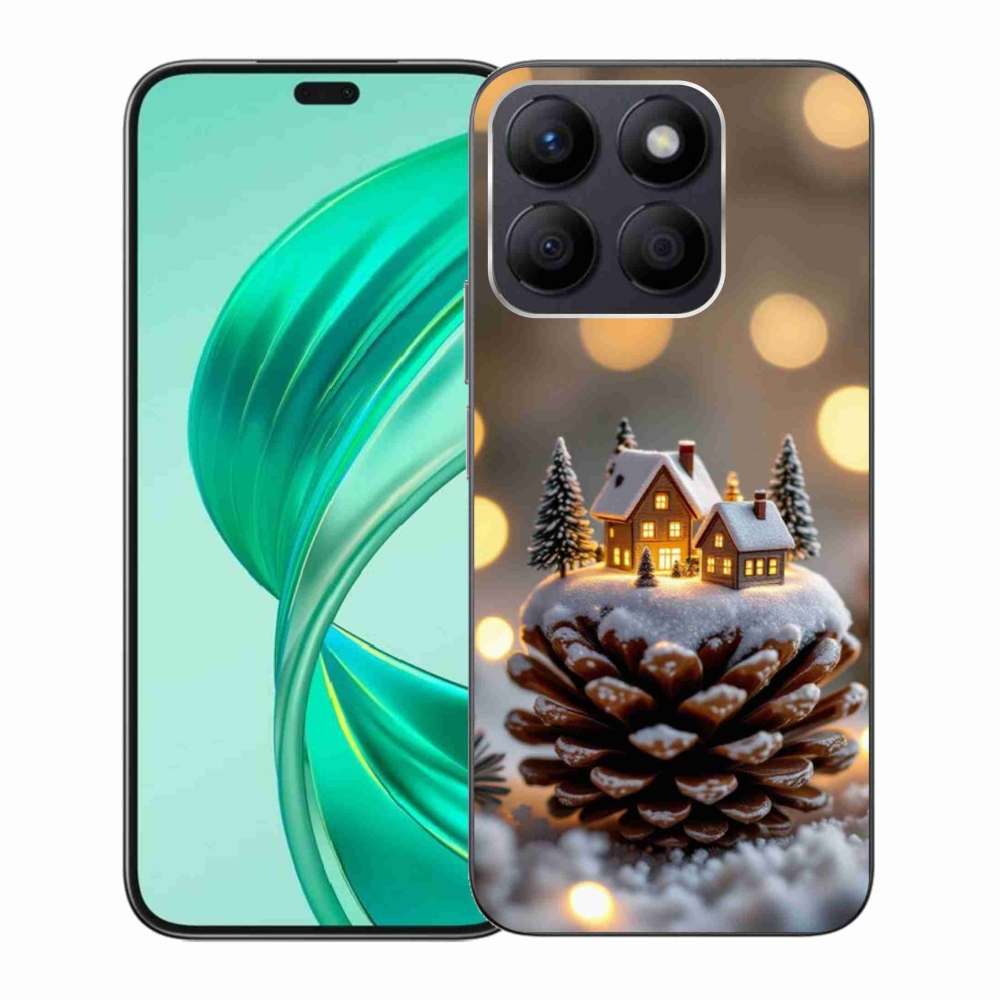 Gelový kryt mmCase na Honor X8b - zimní vesnička