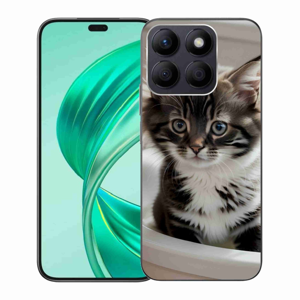 Gelový kryt mmCase na Honor X8b - zvědavé kotě