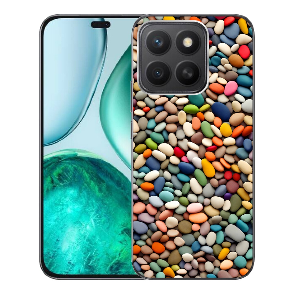 Gelový kryt mmCase na Honor X8c - barevné kamínky 2