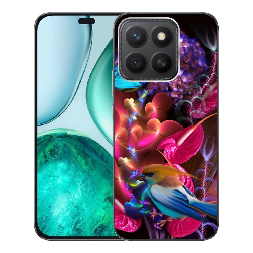 Gelový kryt mmCase na Honor X8c - barevné květiny