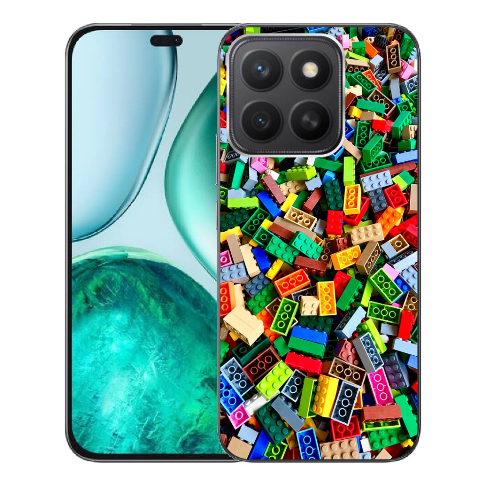 Gelový kryt mmCase na Honor X8c - barevné stavební kostky