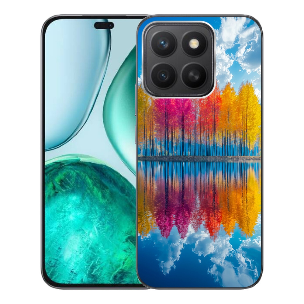 Gelový kryt mmCase na Honor X8c - barevné stromy