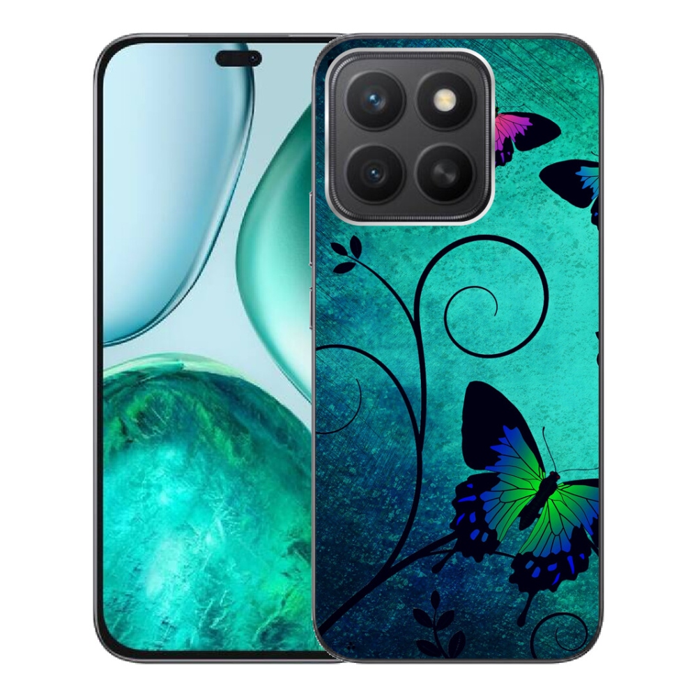 Gelový kryt mmCase na Honor X8c - barevní motýli