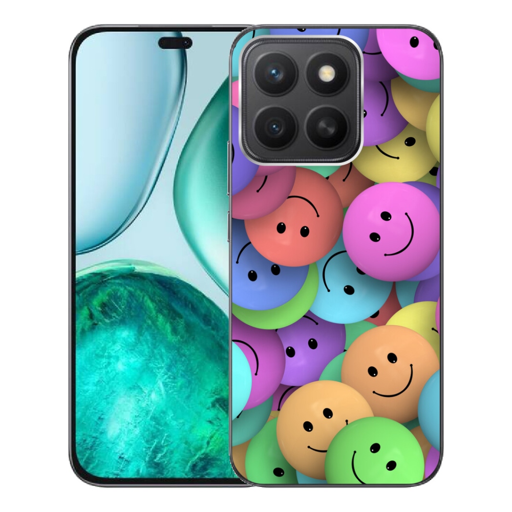 Gelový kryt mmCase na Honor X8c - barevní smajlíci