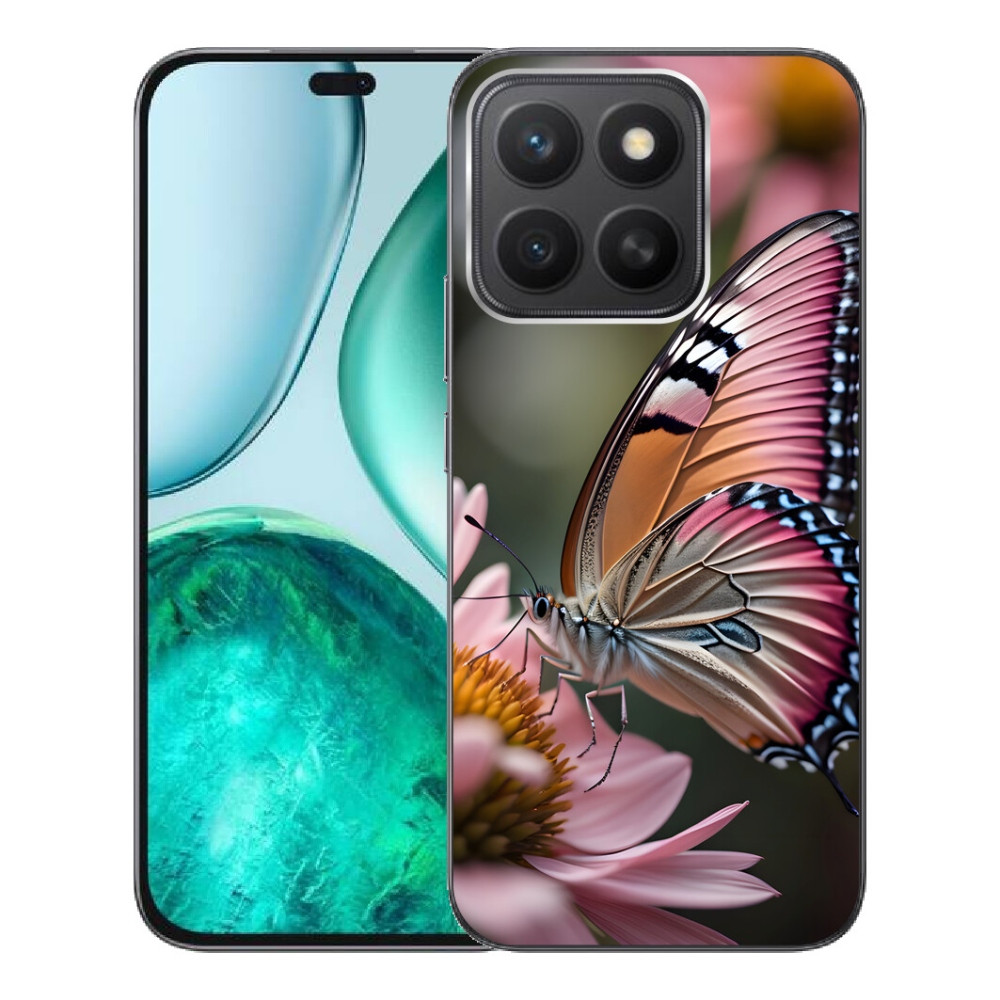 Gelový kryt mmCase na Honor X8c - barevný motýl