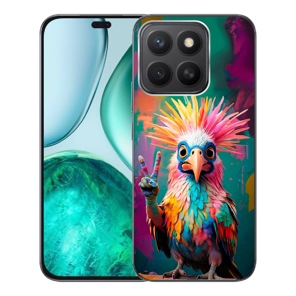 Gelový kryt mmCase na Honor X8c - barevný rebel