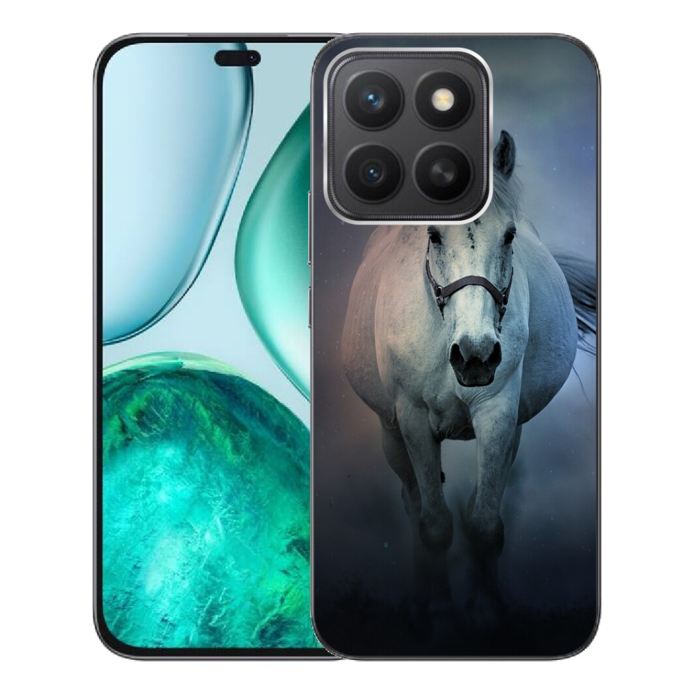 Gelový kryt mmCase na Honor X8c - běžící bílý kůň