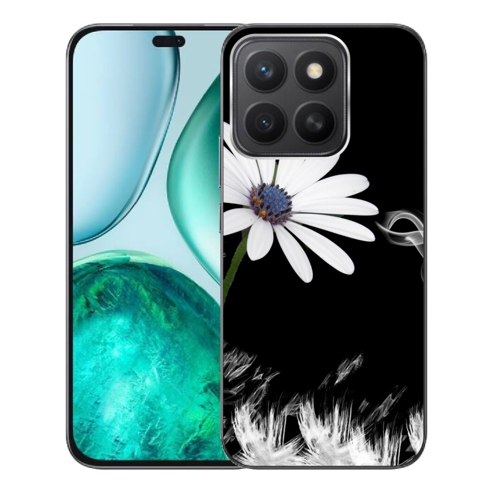 Gelový kryt mmCase na Honor X8c - bílá květina