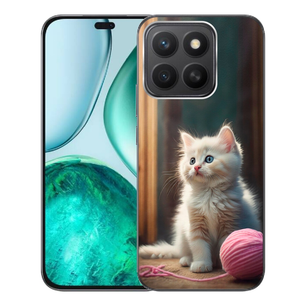 Gelový kryt mmCase na Honor X8c - bílé kotě 2