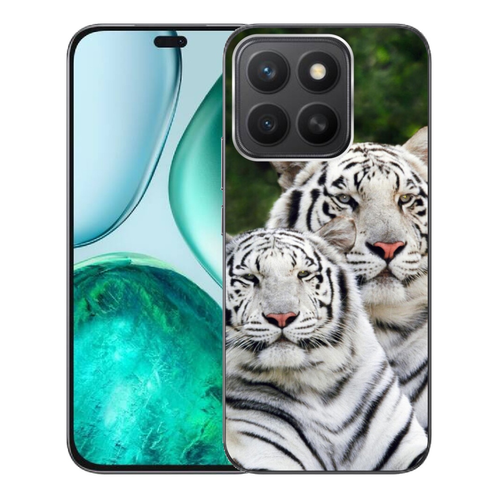 Gelový kryt mmCase na Honor X8c - bílí tygři