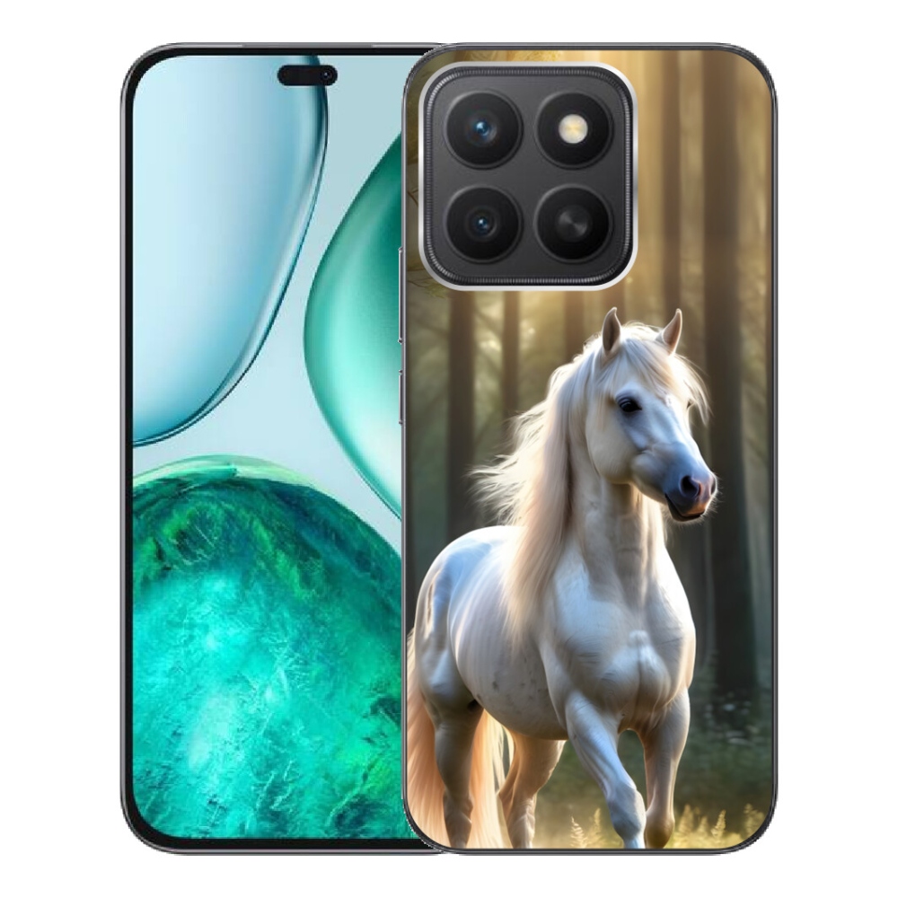 Gelový kryt mmCase na Honor X8c - bílý kůň 3